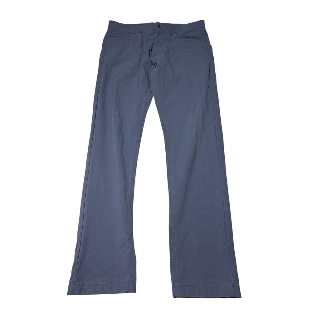 Western Rise Evolution Pant Mens 33x32 Blue Gray Tech Travel Chino Stretch
